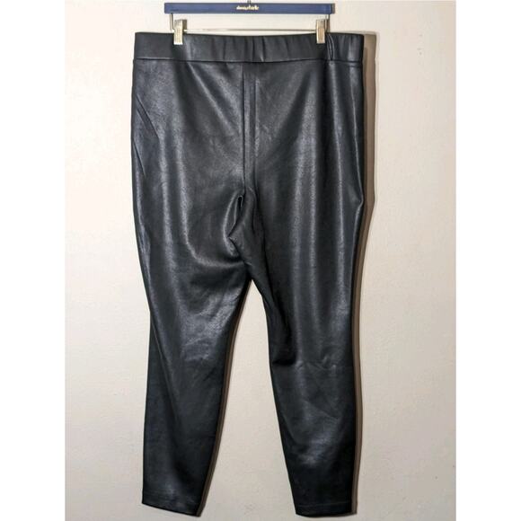 Lane Bryant pull on pants Stretch Black Shimmer Sequin Stripe Super Cute 26/28 - Picture 4 of 7